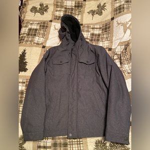 Dockers Mens Large Sherpa Lined Soft Shell Storm Coat